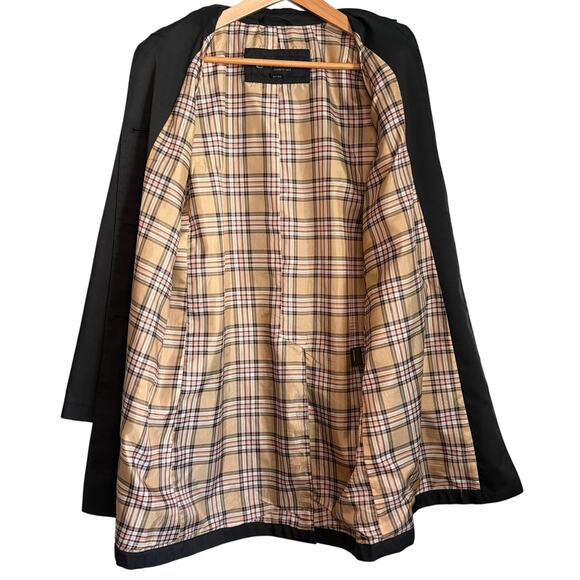 Kenneth Cole Reaction Women's Small Black Lightweight Overcoat Jacket - Picture 7 of 8